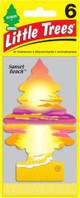  Little Trees U6P-67177-24PACK-6CTS Sunset Beach Hanging Air Freshener for Car & Home 24 Pack! 