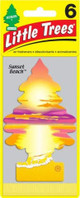  Little Trees U6P-67177-12PACK-6CTS Sunset Beach Hanging Air Freshener for Car & Home 12 Pack! 