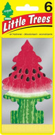  Little Trees 60320 Watermelon Hanging Air Freshener for Car & Home 6 Pack! 