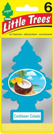  Little Trees 60324 Caribbean Colada Hanging Air Freshener for Car/Home 6 Pack! 