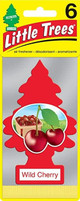  Little Trees U6P-60311 Wild Cherry Hanging Air Freshener for Car & Home 6 Pack! 