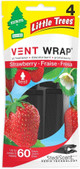  Little Trees CTK-52736-24-48PACK-4CTS Strawberry Scent Air Freshener Vent Wrap for Car & Home - 48 Pack! 