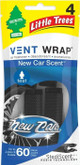  Little Trees CTK-52733-24-36PACK-4CTS New Car Scent Air Freshener Vent Wrap for Car & Home - 36 Pack! 