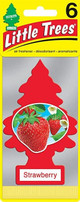  Little Trees U6P-60312-48PACK-6CTS Strawberry Hanging Air Freshener for Car & Home 48 Pack! 