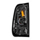  Alpharex 99-16 F250/F350 Super Duty Pro-Series Led Tail Lights - Jet Black 