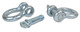  Fishbone Offroad Zinc Coated 3/4" D-Ring Set 