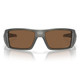  Oakley Heliostat Sunglasses Matte Grey Smoke W/ Prizm Bronze Lenses 