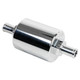 BILLET SPECIALTIES Billet Specialties 3/8" Barb Polished Billet In-Line Fuel Filter 