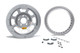 AERO RACE WHEELS Aero Race Wheels 13X7 2In. 4.50 Silver Beadlock Wheel 