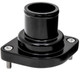 BILLET SPECIALTIES Billet Specialties Black 04-09 Gm Ls Thermostat Housing - Straight Out Design 