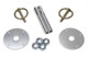 FIVESTAR Fivestar Hood Pin Kit  3/8In Alum Silver 2-Pack 