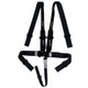 ULTRA SHIELD Ultra Shield Harness 5Pt Black Hans Shoulder 3In Pull-Down 