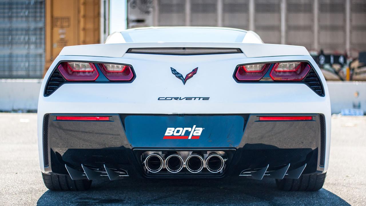 Borla 15-19 Chevy Corvette (C7) Z06 Atak Axle-Back System - Polished Tips