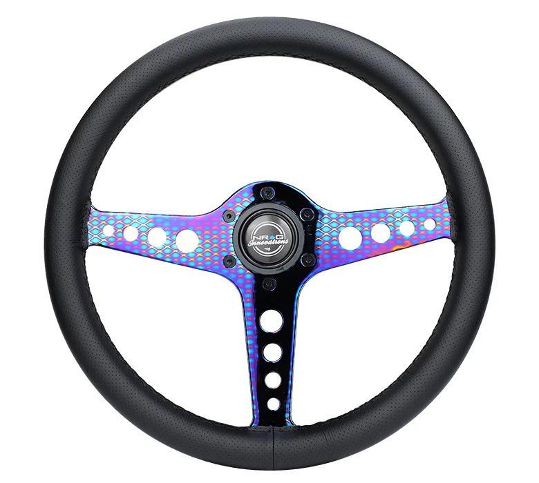 NRG 350Mm Light Weight Sim Racing Driftz Steering Wheel - Neochrome