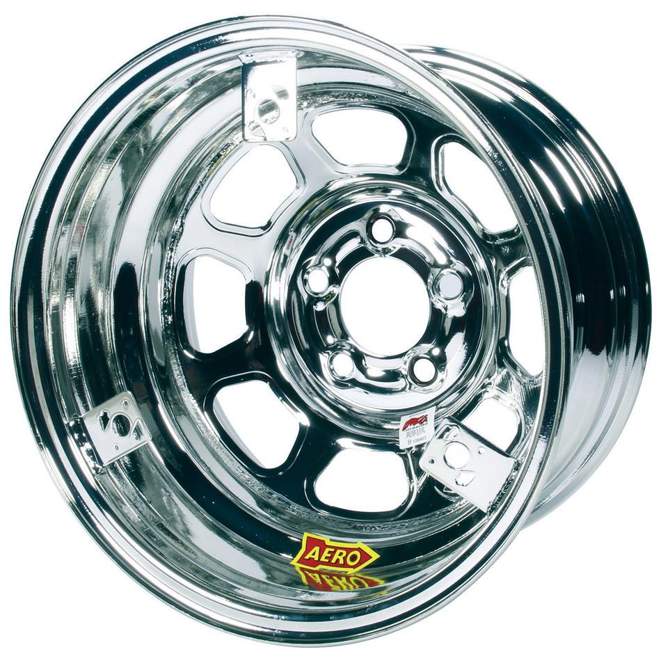 Aero Race Wheels 15X8 2In 4.75 Chrome W/ 3 Tabs For Mudcover