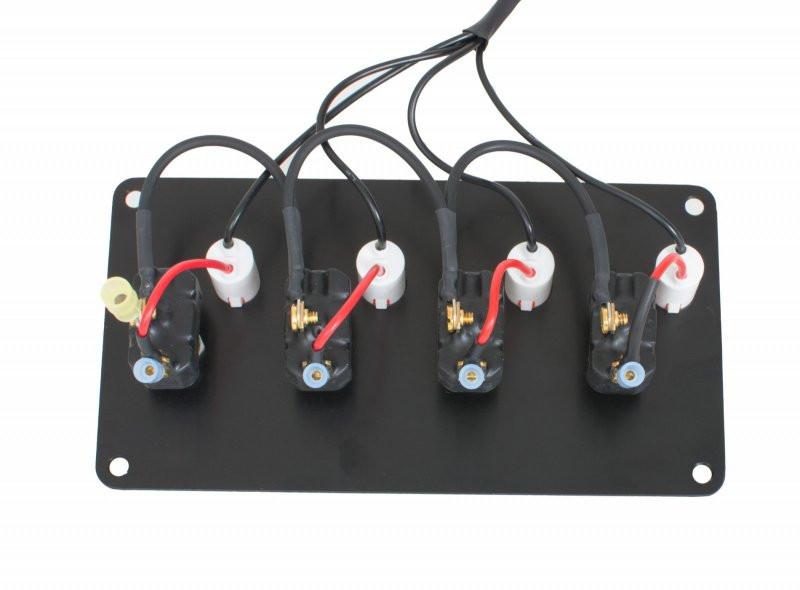 Joes Racing Products Switch Panel - 4 Accessory With Lights