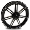 Valor Spindle Mount Dragster Front Drag Racing Wheels - Black Contrast 