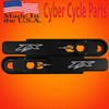 Kawasaki ZX6R Swingarm Extensions 12" Stretch - Black Finish - Engraved