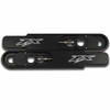 Kawasaki ZX6R Swingarm Extensions 12" Stretch - Black Finish - Engraved
