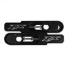 Kawasaki ZX-7R Swingarm Extensions - Black Finish - Engraved
