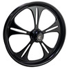 FTD Customs Black Harley Davidson Motorcycle Wheel 