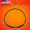 Galfer 36 inch smoke rear extended brake line for swingarm extensions