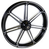 Black Contrast Street Glide Wheels