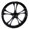 FTD Customs Black Contrast Harley Davidson Motorcycle Wheel - Maverick