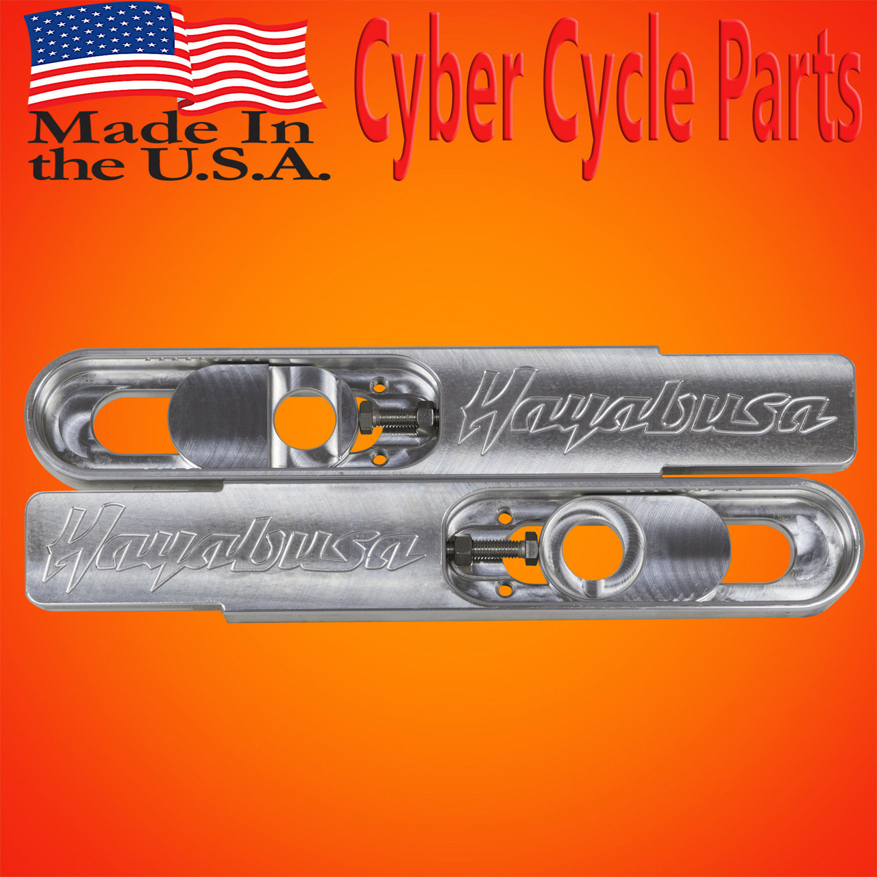 Hayabusa Swingarm Extensions Rae Engraved 12 inch stretch