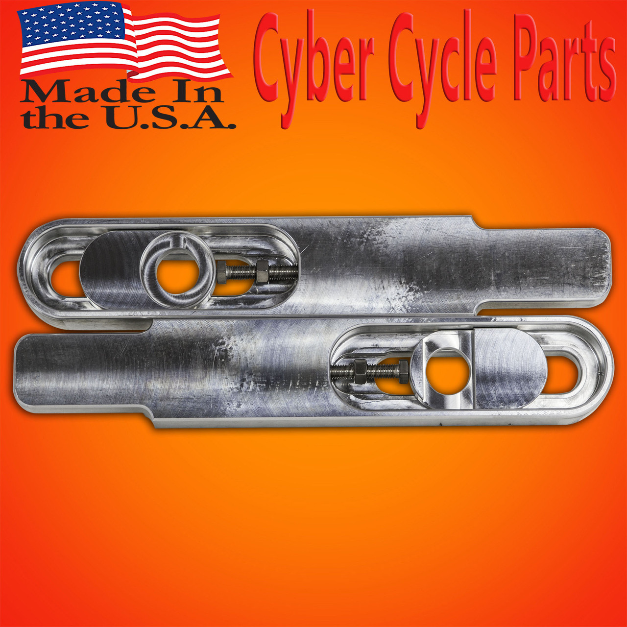 Hayabusa Swingarm Extensions Raw Plain 12 inch stretch