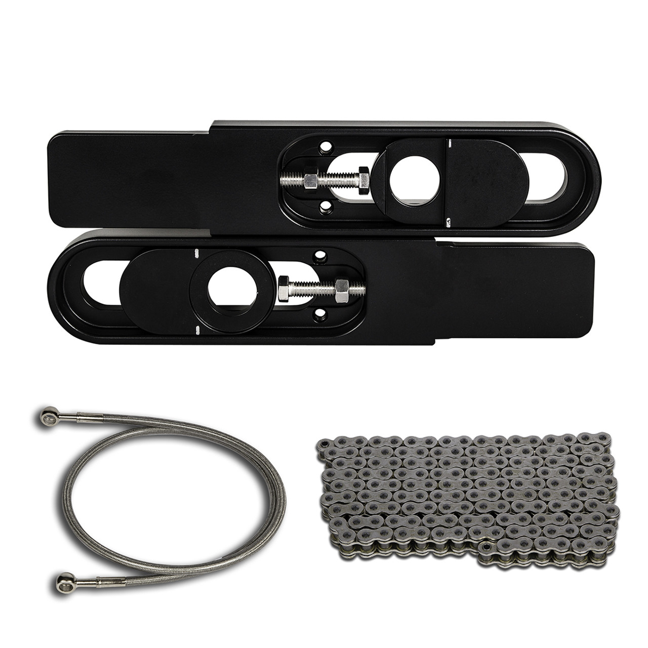 KTM 200 Duke Swingarm Extensions - Black Finish - Kit