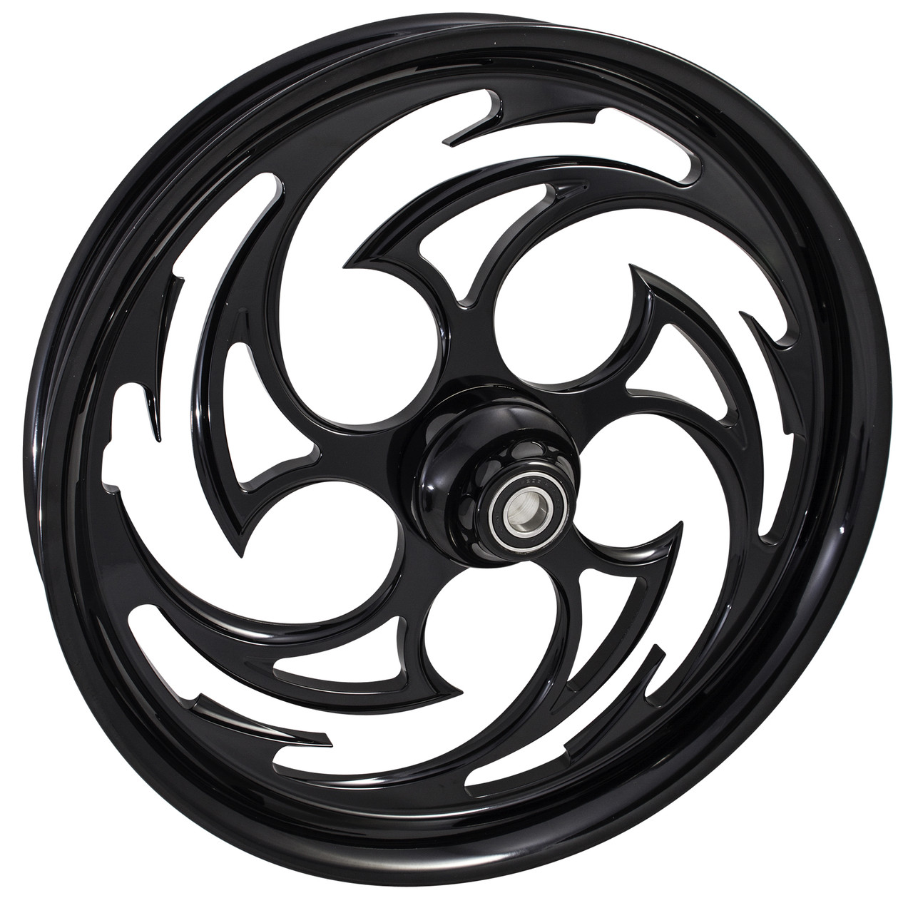 FTD Customs Black Harley Davidson Motorcycle Wheel 