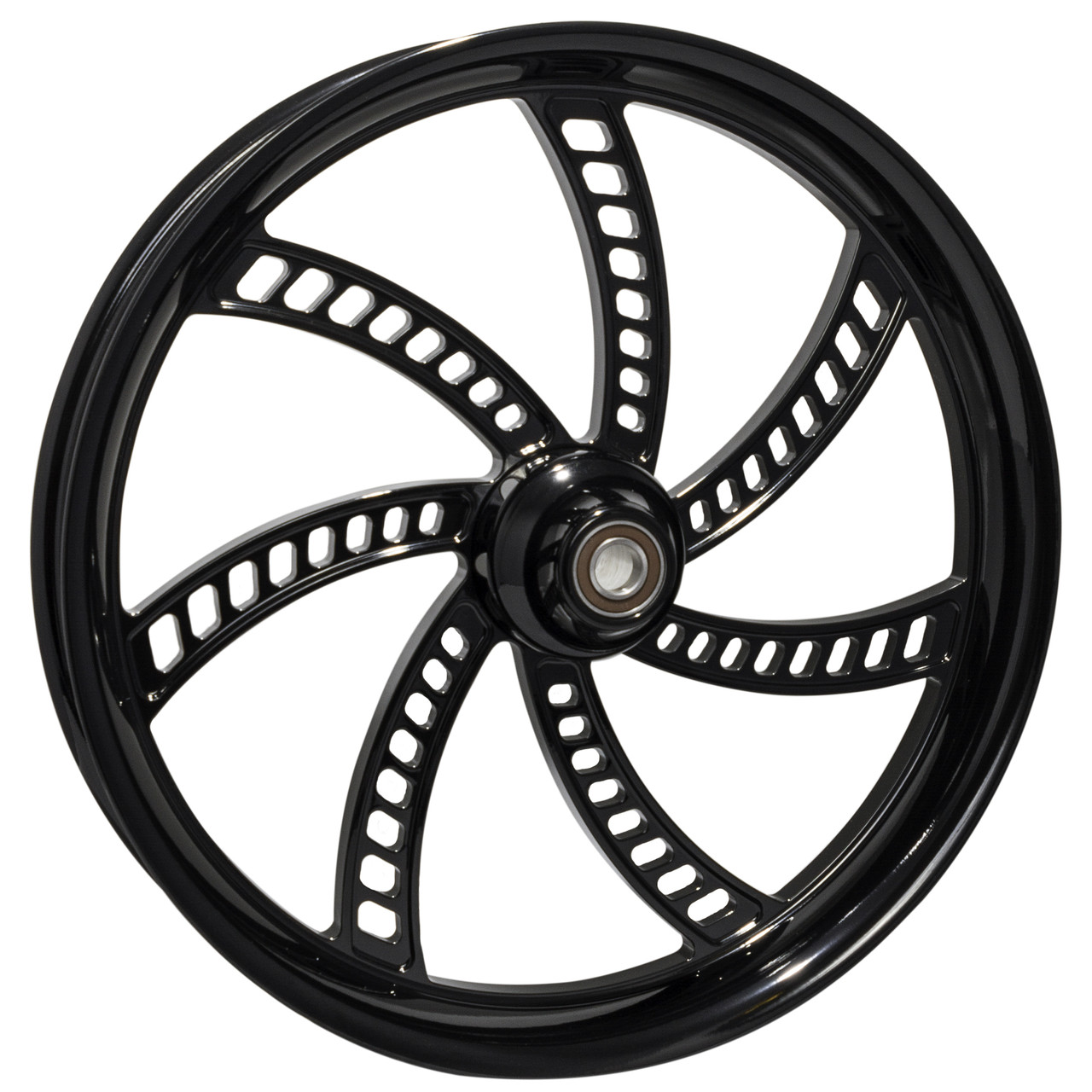 FTD Customs Black Harley Davidson Motorcycle Wheel - Slapshot
