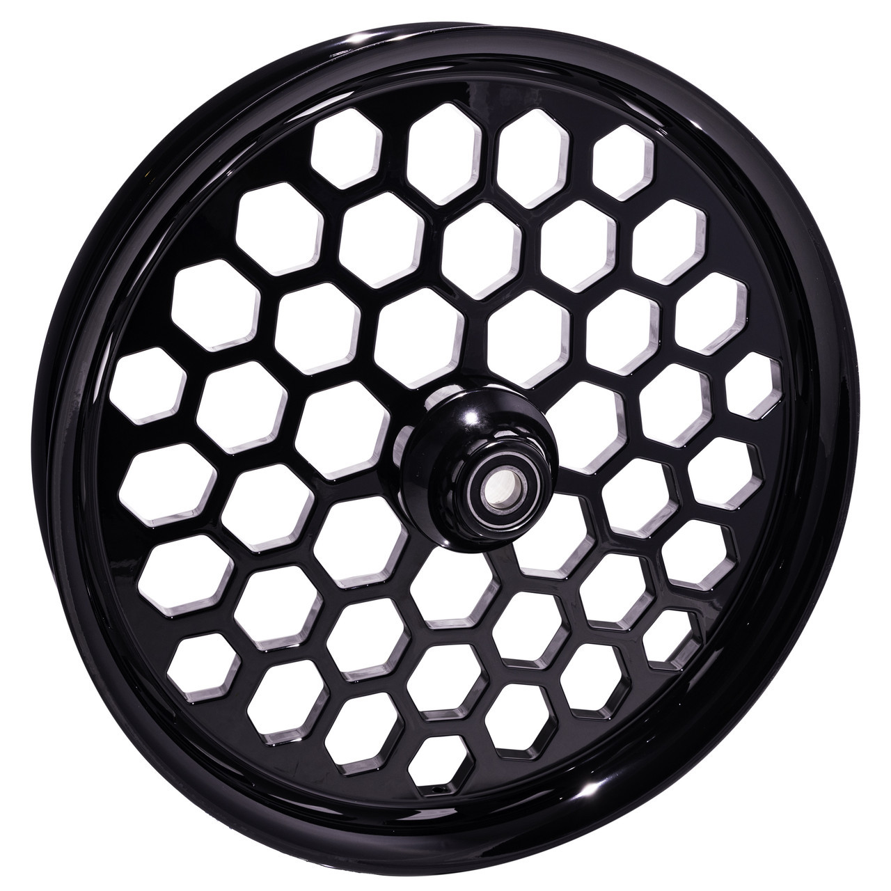 FTD Customs Black Harley Davidson Motorcycle Wheel 