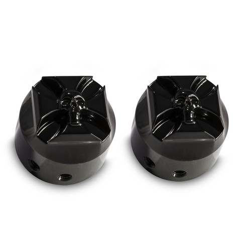 Harley Davidson Black Axle Covers Top 
