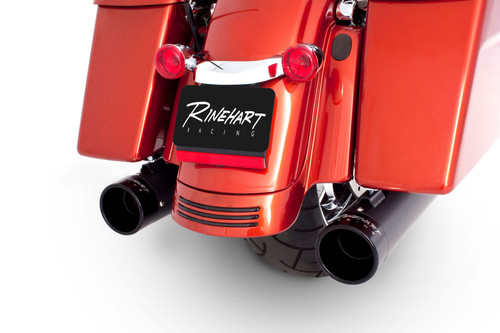 Rinehart DBX40 Slip On Black Mufflers with Black End Caps 500-0163