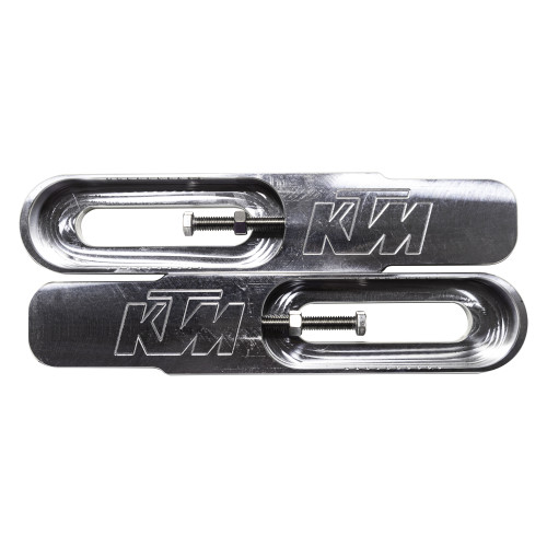 KTM 200 Duke Swingarm Extensions - Raw Finish - Engraved
