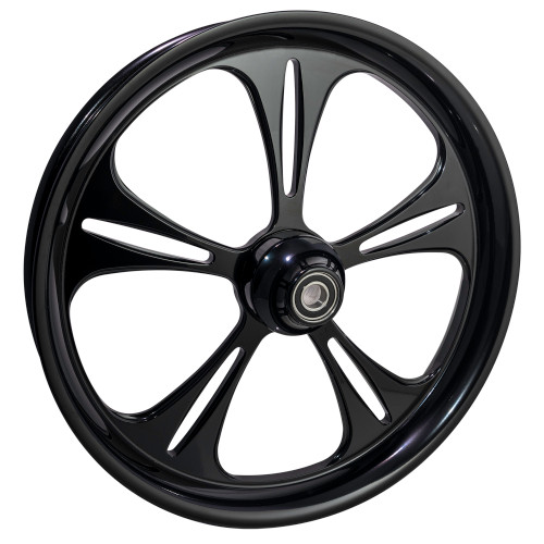 FTD Customs Black Harley Davidson Motorcycle Wheel 