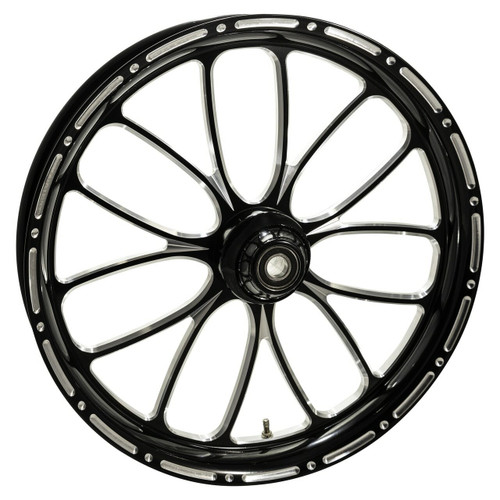 Black Contrast Fatboy and Softail Wheels
