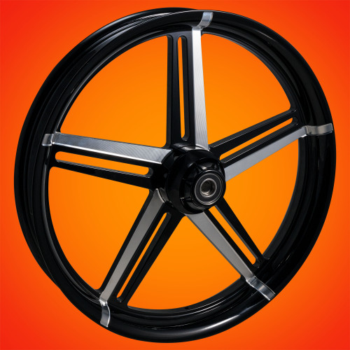 Black Contrast Fatboy and Softail Wheels