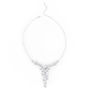 Bejeweled Cubic Zirconia Bib Necklace Bejeweled Cubic Zirconia Bib Necklace