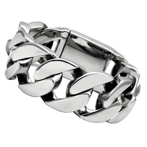 TK338 - High polished (no plating) Stainless Steel Bracelet with No Stone TK338 - High polished (no plating) Stainless Steel Bracelet with No Stone