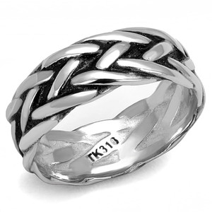 TK3280 - High polished (no plating) Stainless Steel Ring with Epoxy in Jet TK3280 - High polished (no plating) Stainless Steel Ring with Epoxy in Jet