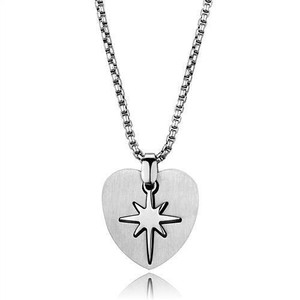 TK2011 - High polished (no plating) Stainless Steel Necklace with No Stone TK2011 - High polished (no plating) Stainless Steel Necklace with No Stone
