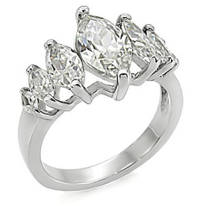 TK006 - High polished (no plating) Stainless Steel Ring with AAA Grade CZ in Clear TK006 - High polished (no plating) Stainless Steel Ring with AAA Grade CZ in Clear