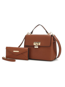 Hadley Satchel Bag with Wristlet Wallet - 11 Color Variants Hadley Satchel Bag with Wristlet Wallet - 11 Color Variants