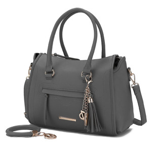 Valeria Satchel Handbag with Keyring by Mia K - 11 Color Options Valeria Satchel Handbag with Keyring by Mia K - 11 Color Options