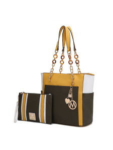 Rochelle Tote & Wristlet Set - 10 Color Variants Rochelle Tote & Wristlet Set - 10 Color Variants