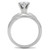 TK191 - High polished (no plating) Stainless Steel Ring with AAA Grade CZ in Clear