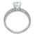 TS338 - Rhodium 925 Sterling Silver Ring with AAA Grade CZ in Clear - b